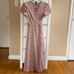 Floral Pink Maxi Dress